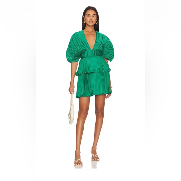 AIIFOS Millie Dress in Emerald